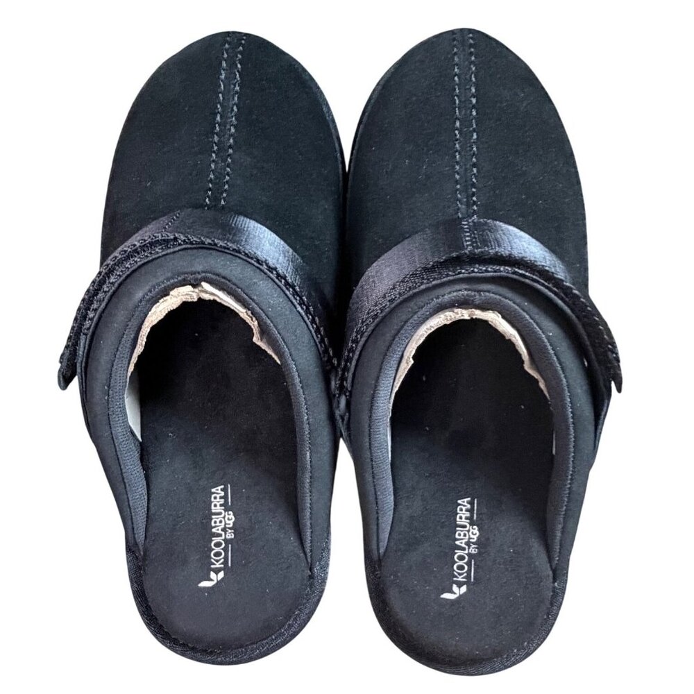 Koolaburra by UGG Tizzy Black Suede Platform Clogs Size 11